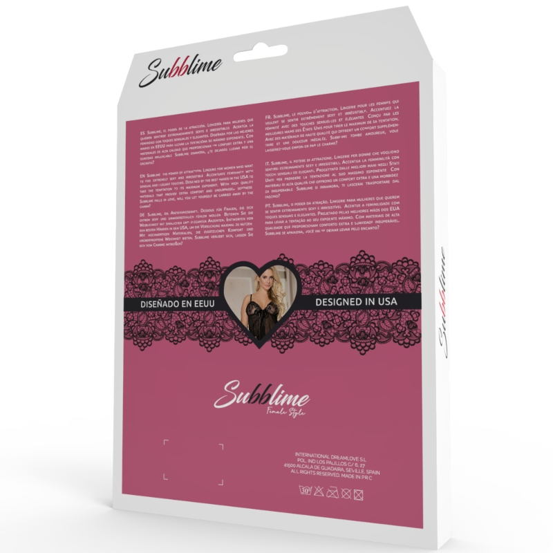 SUBBLIME - FETISH CORSET ET DENTELLE FLORALE S / M SUBBLIME DRESSES