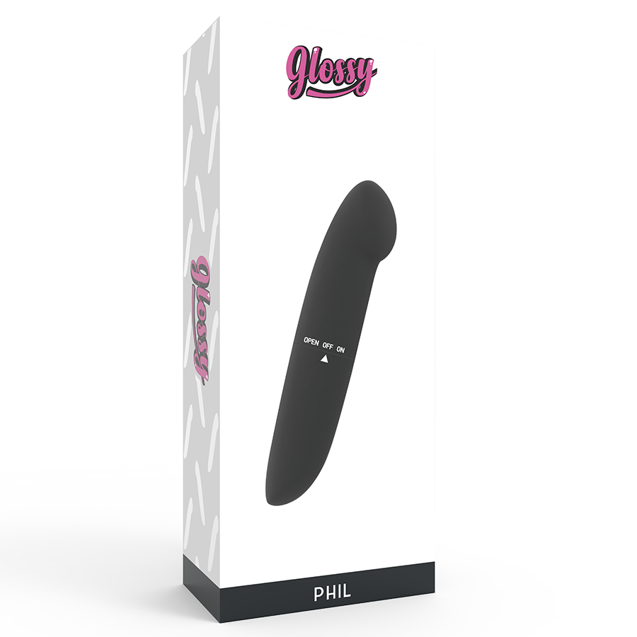 GLOSSY - VIBRATEUR PHIL NOIR GLOSSY