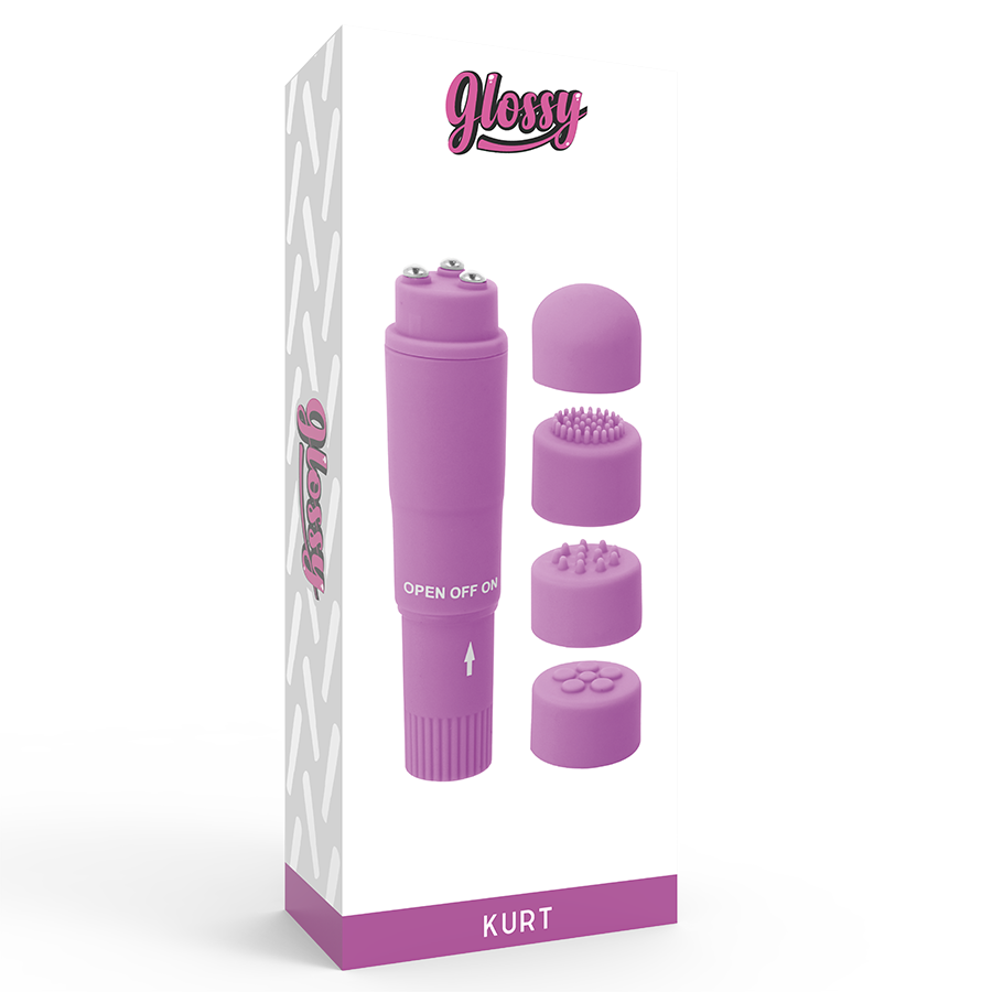 GLOSSY - MASSEUR DE POCHE KURT VIOLET GLOSSY