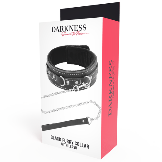 DARKNESS - COLLIER EN CUIR DE HAUTE QUALITÉ AVEC LAISSE DARKNESS BONDAGE