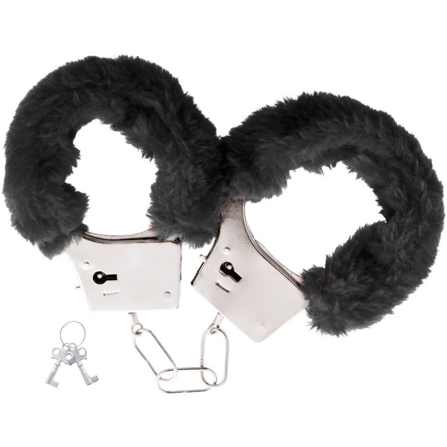 DARKNESS - MENOTTES EN MÉTAL DOUBLÉES NOIRES DARKNESS BONDAGE