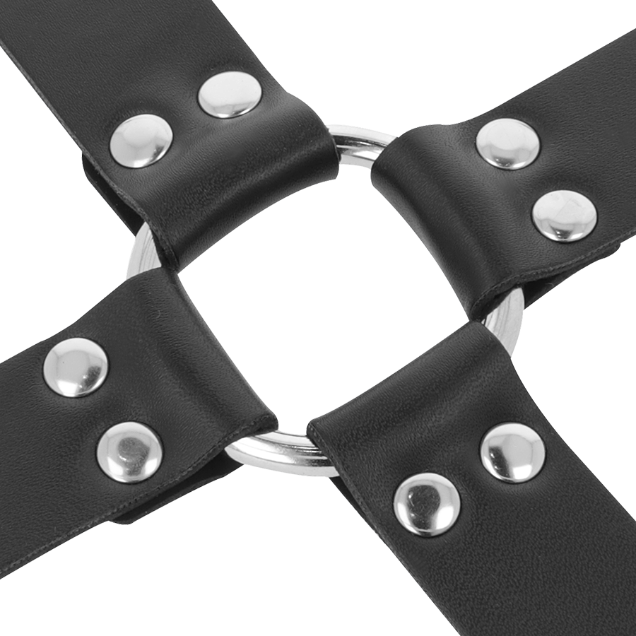 DARKNESS - MENOTTES EN CUIR POUR PIEDS ET MAINS NOIR DARKNESS BONDAGE