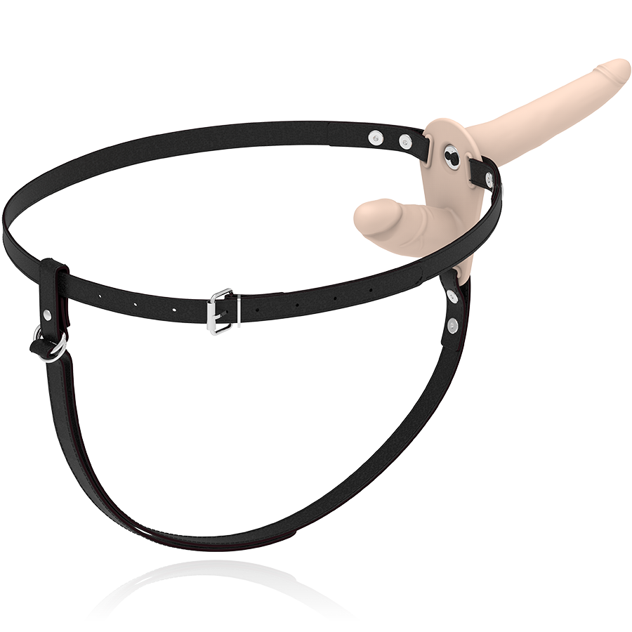 FETISH SUBMISSIVE HARNESS - VIBRATEUR FLESH UP DOUBLE PÉNÉTRATION FETISH SUBMISSIVE HARNESS