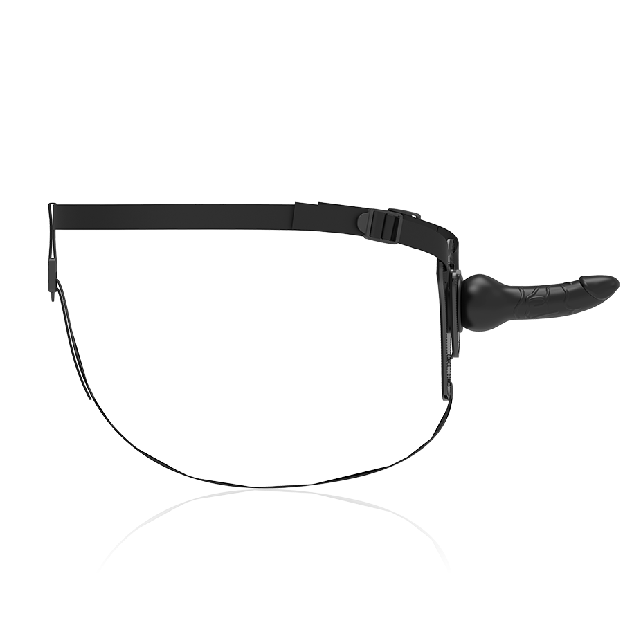 FETISH SUBMISSIVE HARNESS - SILICONE NOIR RÉALISTE 16 CM FETISH SUBMISSIVE HARNESS