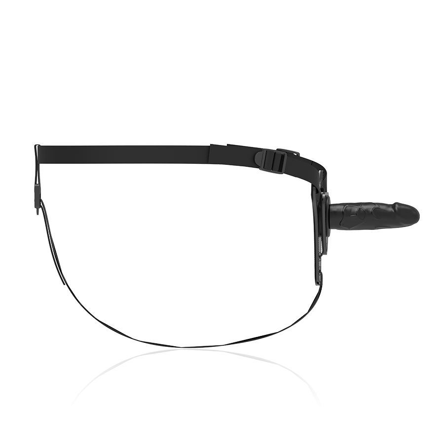 FETISH SUBMISSIVE HARNESS - SILICONE NOIR RÉALISTE 15 CM FETISH SUBMISSIVE HARNESS