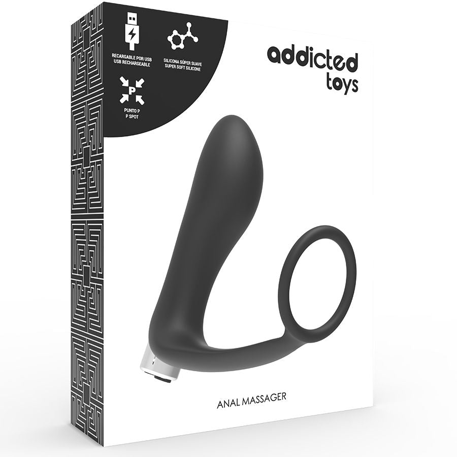 ADDICTED TOYS - VIBRATEUR PROSTATIQUE RECHARGEABLE MODÈLE 1 - NOIR ADDICTED TOYS