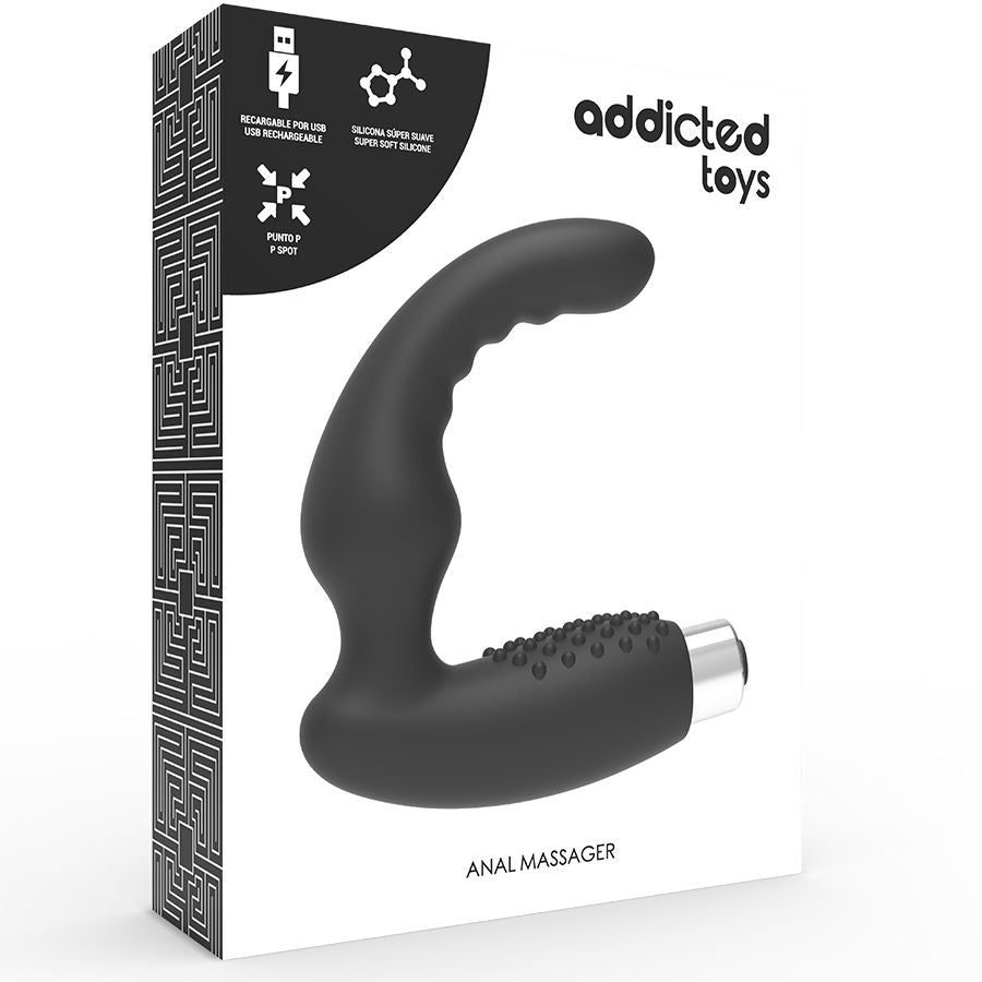 ADDICTED TOYS - VIBRATEUR PROSTATIQUE RECHARGEABLE MODÈLE 2 - NOIR ADDICTED TOYS