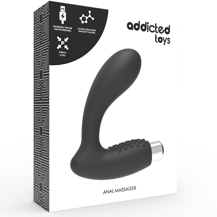 ADDICTED TOYS - VIBRATEUR PROSTATIQUE RECHARGEABLE MODÈLE 5 - NOIR ADDICTED TOYS