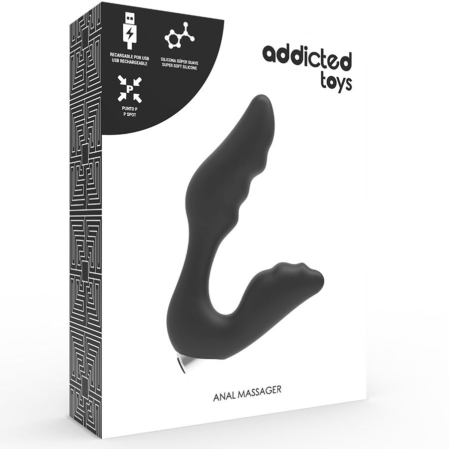 ADDICTED TOYS - VIBRATEUR PROSTATIQUE RECHARGEABLE MODÈLE 6 - NOIR ADDICTED TOYS