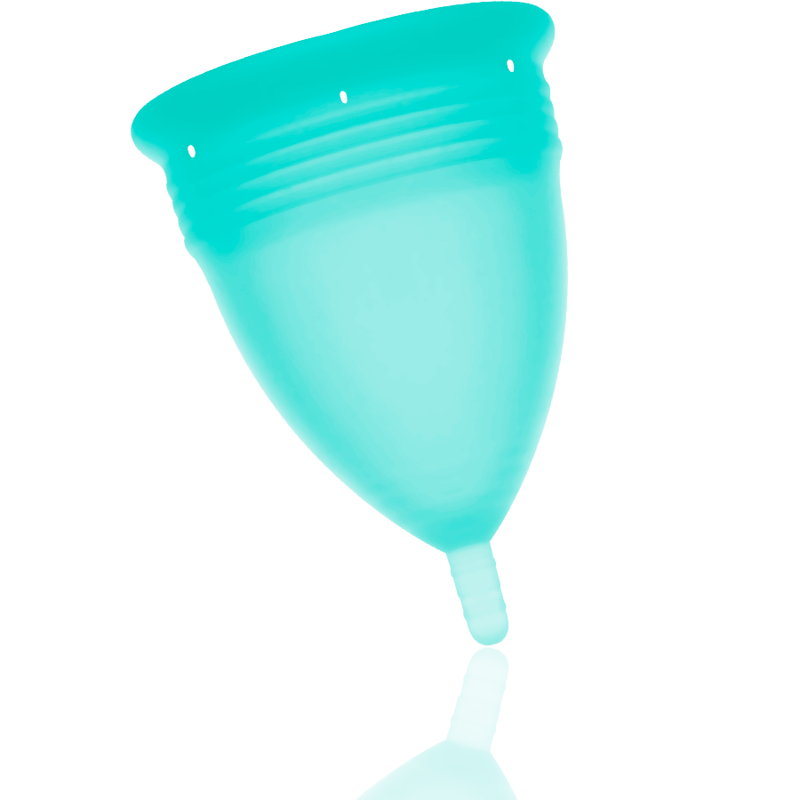 STERCUP - COUPE MENSTRUELLE EN SILICONE FDA AIGUE-MARINE - TAILLE S STERCUP