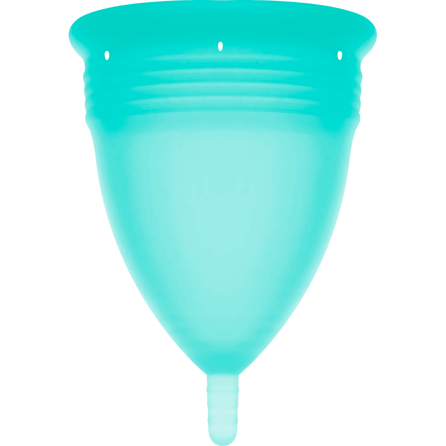STERCUP - COUPE MENSTRUELLE EN SILICONE FDA AIGUE-MARINE - TAILLE S STERCUP