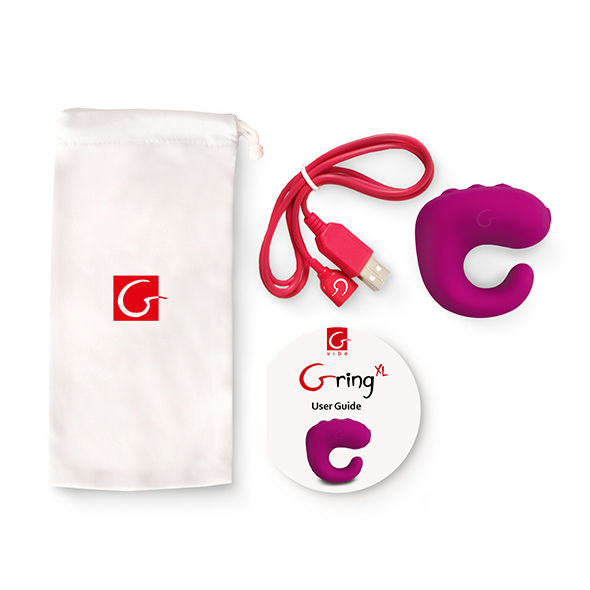 G-VIBE - FUN TOYS GRING VIBRATEUR ANNEAU XL FRAMBOISE DOUCE G-VIBE