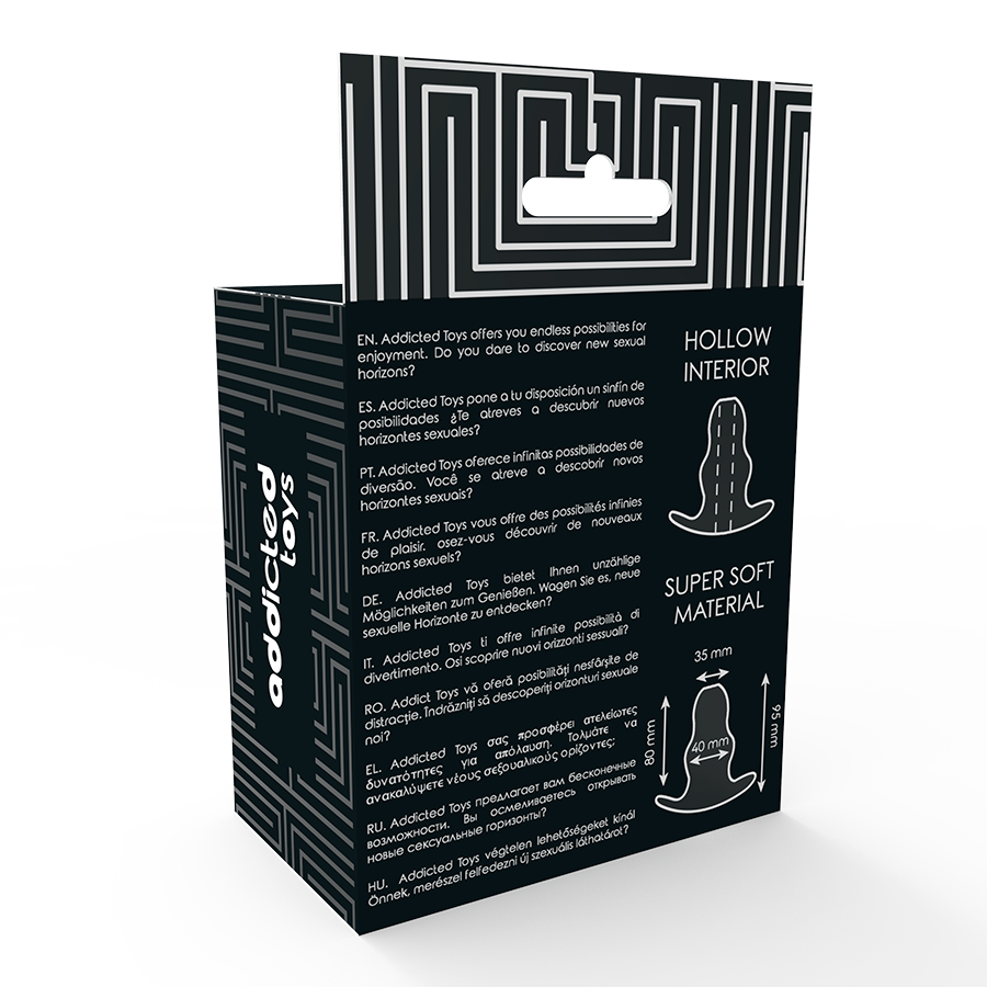 ADDICTED TOYS - DILATATEUR ANAL MOYEN 9.5 CM - TRANSPARENT ADDICTED TOYS