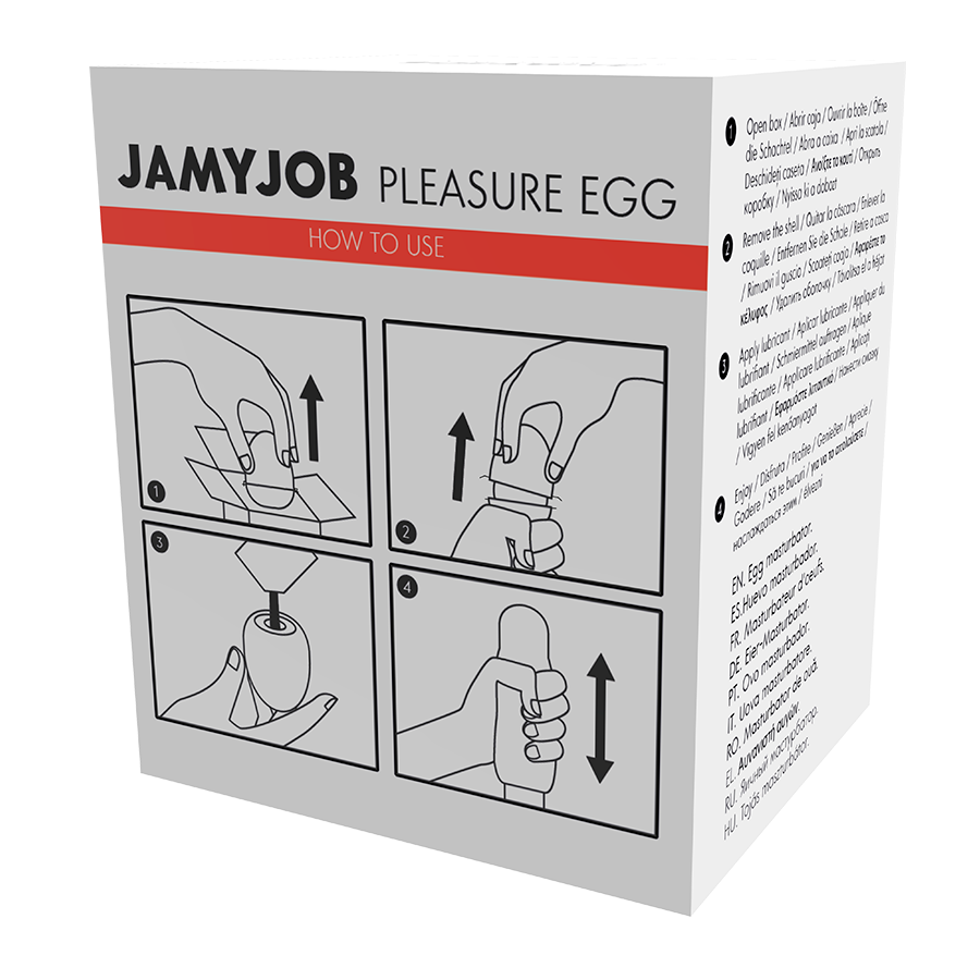 JAMYJOB - EGG MASTURBATEUR ROUGE EDITION DISCRETT JAMYJOB