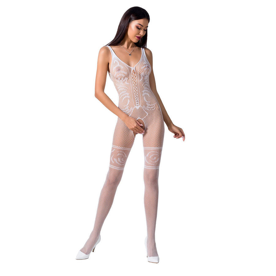 PASSION - FEMME BS069 BODYSTOCKING ROUGE TAILLE UNIQUE PASSION WOMAN