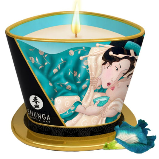 SHUNGA - BOUGIE DE MASSAGE FLEURS DES ÎLES 170 ML SHUNGA CANDLES