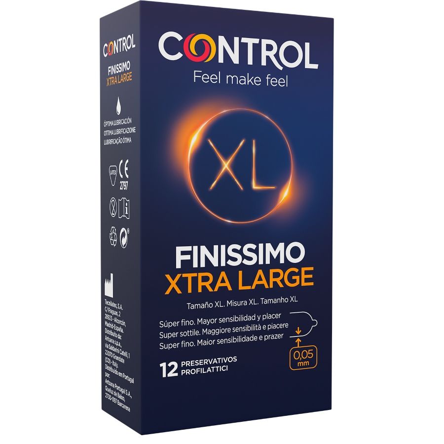 CONTROL - PRÉSERVATIFS FINISSIMO XL 12 UNITÉS CONTROL CONDOMS