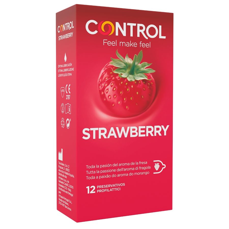 CONTROL - ADAPTATION FRAISE 12 UNITÉS CONTROL CONDOMS
