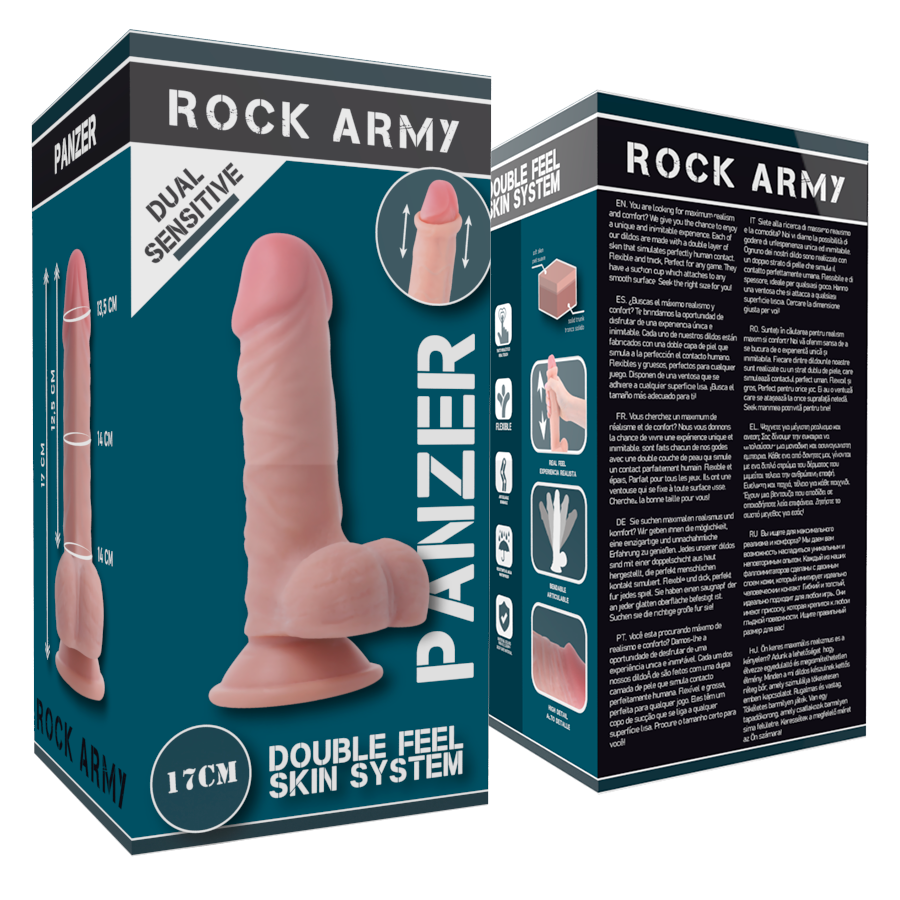ROCKARMY - PANZER DOUBLE DENSITÉ 17 CM -O- 4.46 CM ROCK ARMY