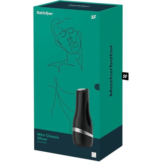 SATISFYER - MASTURBATEUR HOMME CLASSIQUE ARGENT SATISFYER MEN