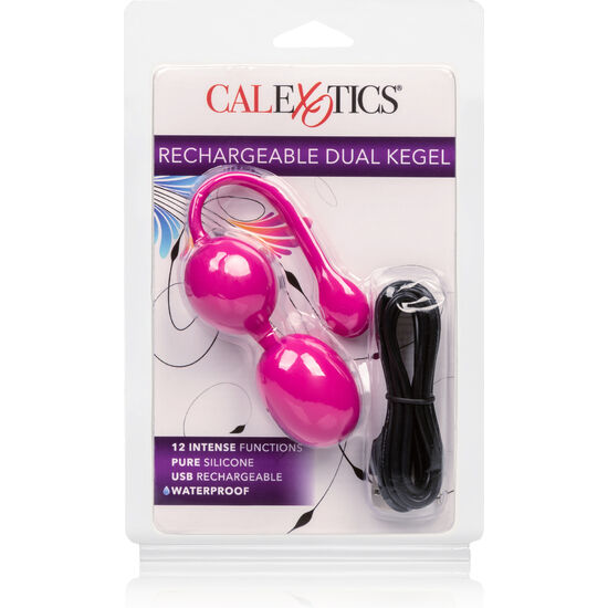 CALEXOTICS - RECHARGEABLE DOUBLE KEGEL ROSE CALEXOTICS