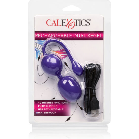 CALEXOTICS - RECHARGEABLE DUAL KEGEL VIOLET CALEXOTICS
