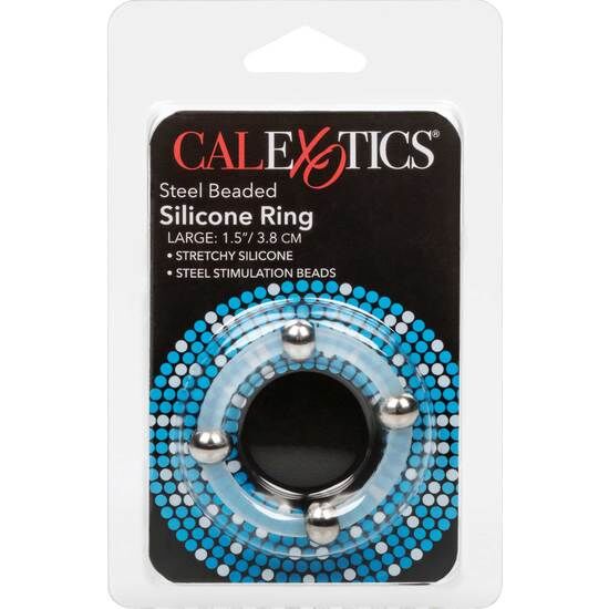 CALEXOTICS - BAGUE EN SILICONE PERLÉE ACIER L CALEXOTICS