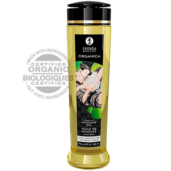 SHUNGA - HUILE DE MASSAGE NATURELLE BIO 240 ML SHUNGA OILS