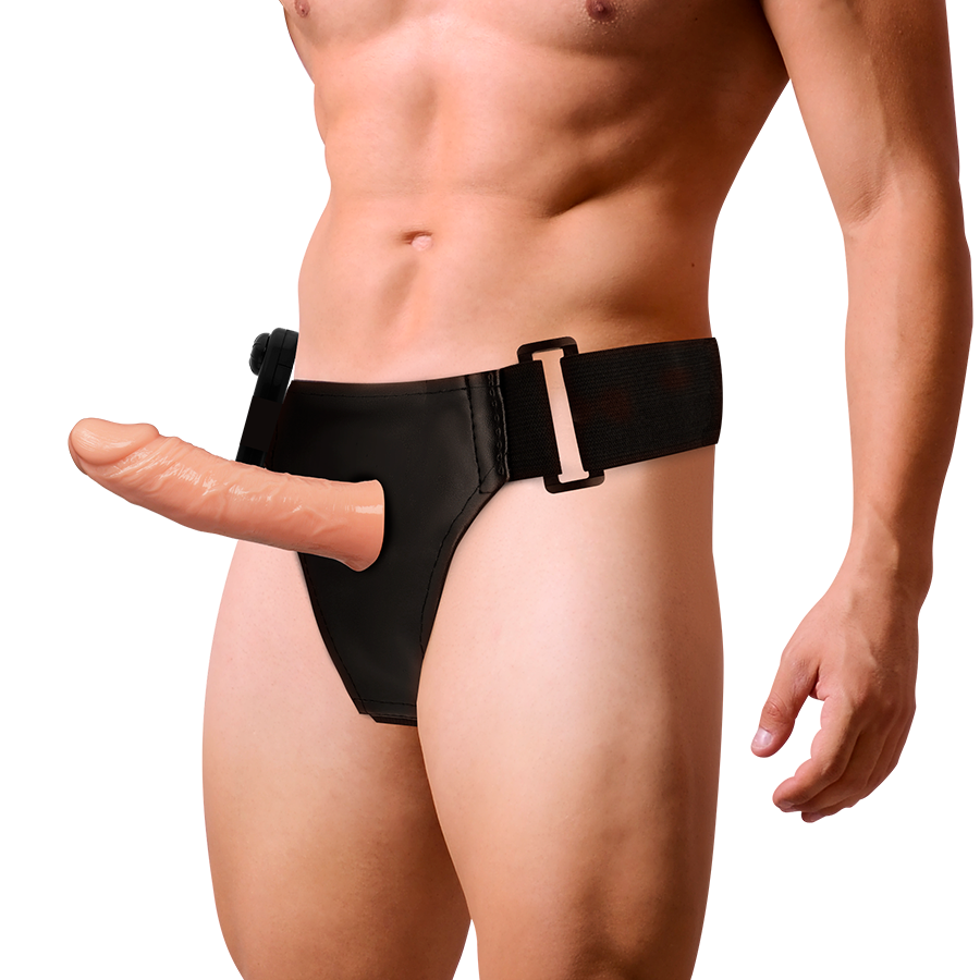 HARNESS ATTRACTION - RNES CREUX BENNY AVEC VIBRATEUR 15 CM -O- 4.5 CM HARNESS ATTRACTION