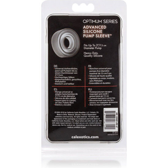 CALEXOTICS - MANCHON DE POMPE EN SILICONE ADV NOIR CALEXOTICS