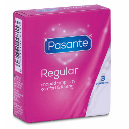 PASANTE - PRÉSERVATIFS GAMME RÉGULIÈRE 3 UNITÉS PASANTE