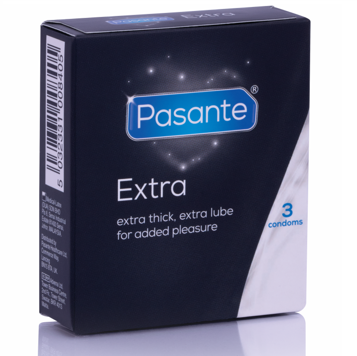 PASANTE - PRÉSERVATIF EXTRA EXTRA ÉPAIS PAR 3 UNITÉS PASANTE