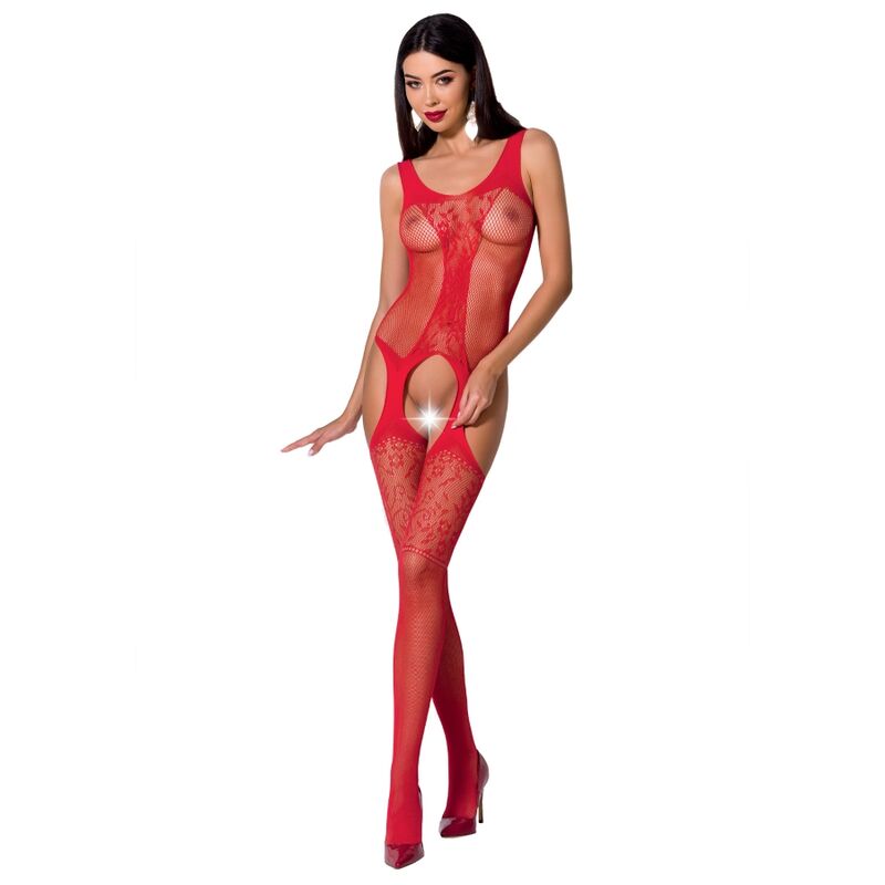 PASSION - FEMME BS072 BODYSTOCKING TAILLE UNIQUE NOIR PASSION WOMAN