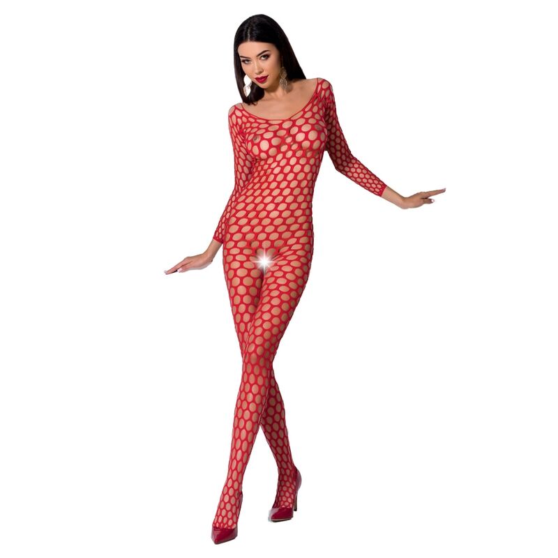 PASSION - FEMME BS077 BODYSTOCKING TAILLE UNIQUE NOIR PASSION WOMAN
