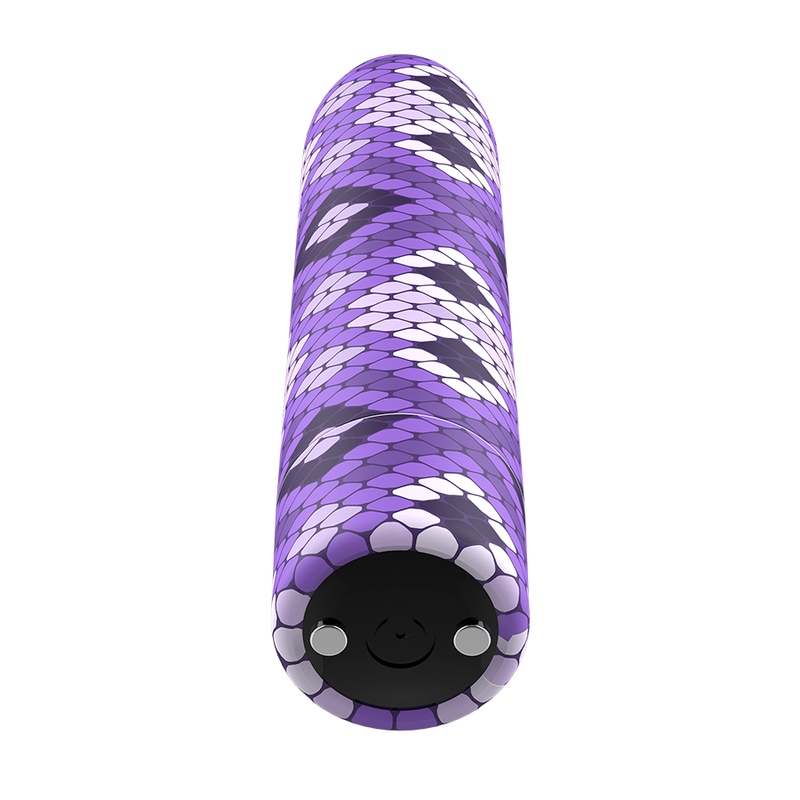 CUSTOM BULLETS - RECHARGEABLE SNAKE PURPLE MAGNETIC BULLET 10V CUSTOM BULLETS