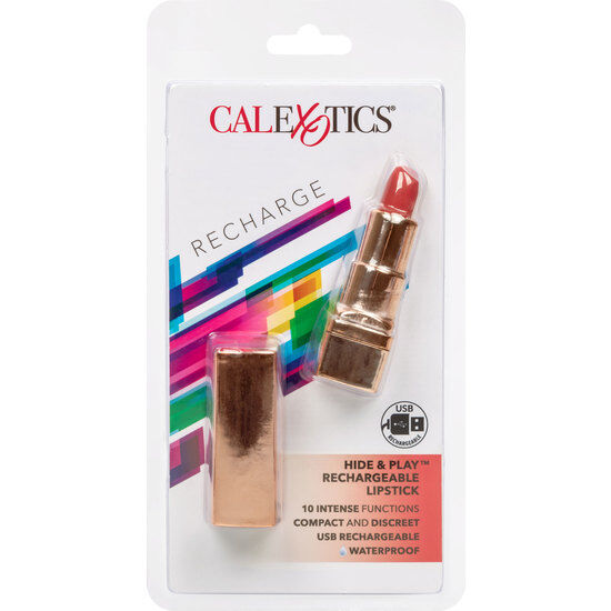 CALEXOTICS - BALA ROUGE LÈVRES RECHARGEABLE HIDE & PLAY ROUGE CALEXOTICS