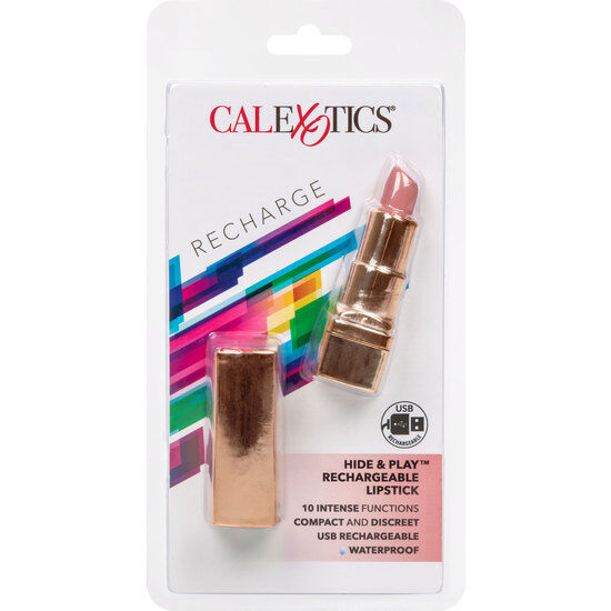 CALEXOTICS - BALA ROUGE LÈVRES RECHARGEABLE HIDE & PLAY ROSE DOUX CALEXOTICS