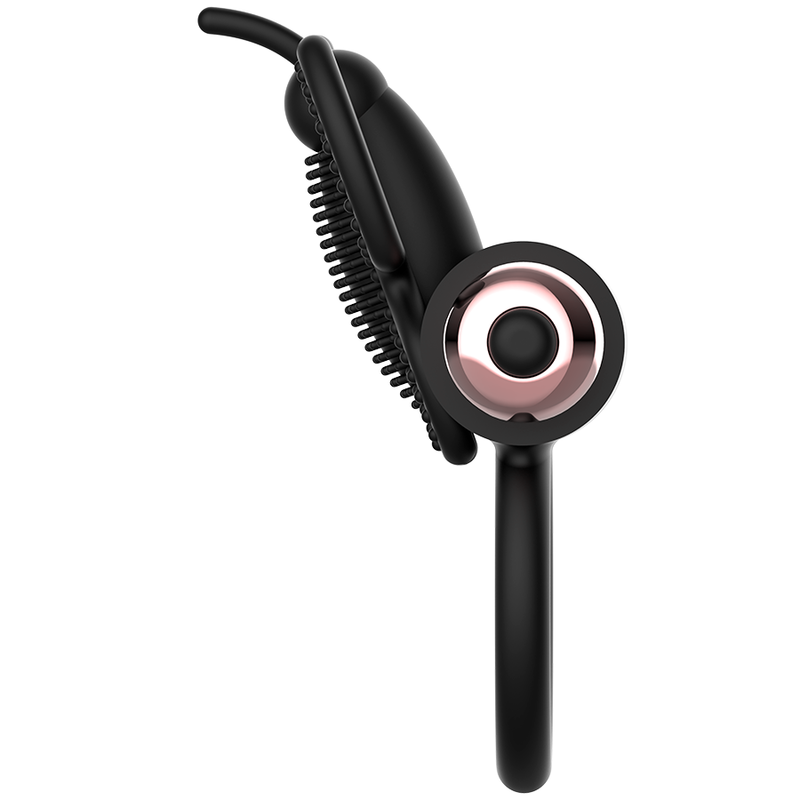 COQUETTE CHIC DESIRE - COCKRING PAPILLON AVEC VIBRATEUR NOIR/ OR COQUETTE TOYS