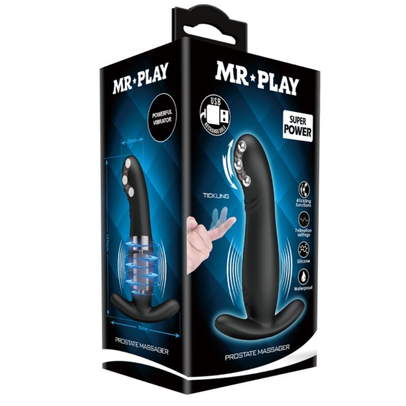 MR PLAY - MASSEUR DE PROSTATE NOIR RECHARGEABLE MR PLAY
