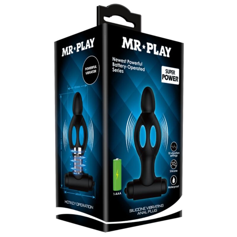 MR PLAY - PLUG ANAL EN SILICONE AVEC VIBRATION MR PLAY
