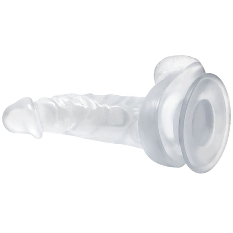 BAILE - GODE RÉALISTE AVEC VENTOUSE ET TESTICULES 16.7 CM TRANSPARENT BAILE DILDOS