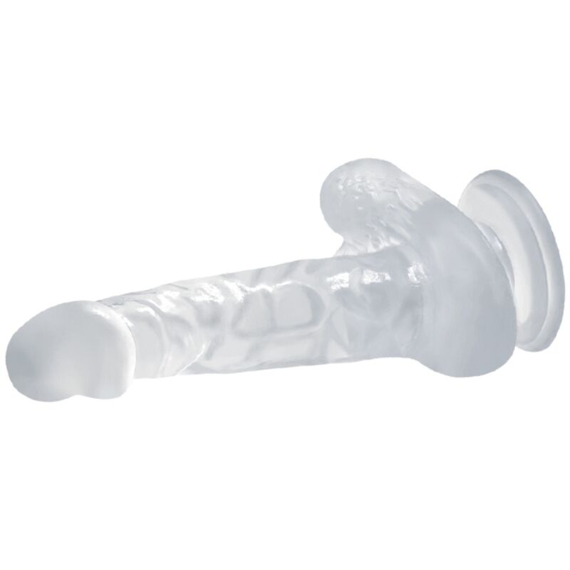 BAILE - GODE RÉALISTE AVEC VENTOUSE ET TESTICULES 16.7 CM TRANSPARENT BAILE DILDOS