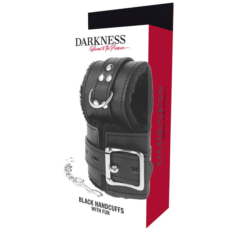 DARKNESS - MENOTTES BDSM DOUBLÉES NOIRES DARKNESS BONDAGE