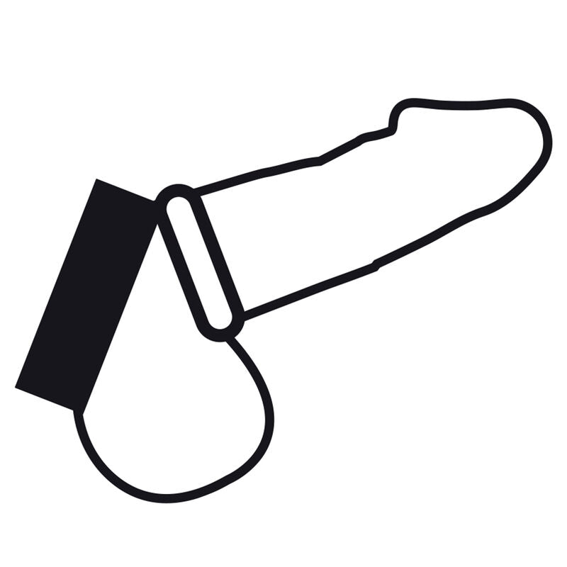 DARKNESS - ANNEAU MÉTALLIQUE POUR LE PÉNIS ET LES TESTICULES DARKNESS BONDAGE