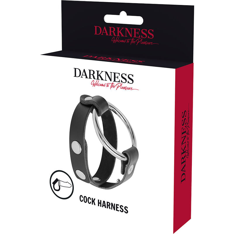 DARKNESS - ANNEAU DE BITE ET TESTICULE BDSM DARKNESS BONDAGE