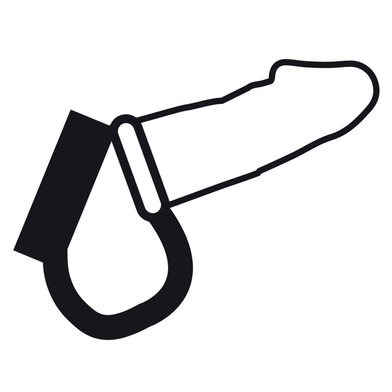 DARKNESS - ANNEAU DE BITE ET TESTICULE BDSM DARKNESS BONDAGE