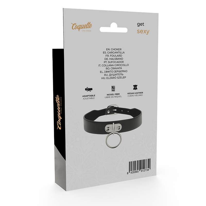 COQUETTE CHIC DESIRE - COLLIER EN CUIR VEGAN FEMME ACCESSOIRE FÉTICHE COQUETTE ACCESSORIES