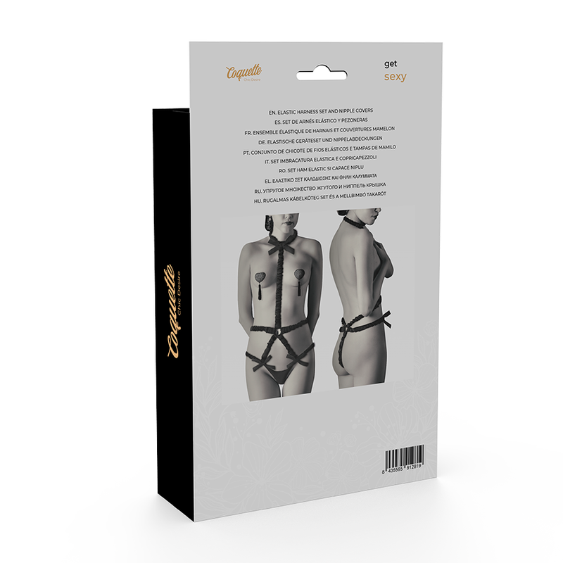 COQUETTE CHIC DESIRE - ENSEMBLE LINGERIE AVEC COUCHE-MALIN DE LUXE COQUETTE ACCESSORIES