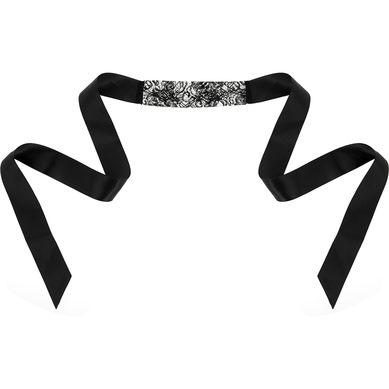 COQUETTE CHIC DESIRE - MASQUE EN DENTELLE NOIRE AVEC RUBAN COQUETTE ACCESSORIES