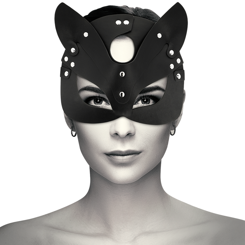 COQUETTE CHIC DESIRE - MASQUE EN CUIR VEGAN AVEC OREILLES DE CHAT COQUETTE ACCESSORIES